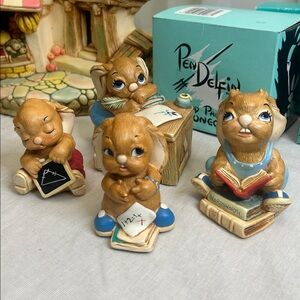 Pendelfin School Set – Boswell, Euclid, Maths & Wordsworth (4 Figures)